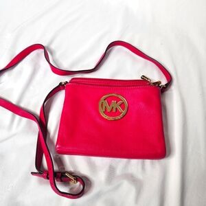 Michael Kors Pink Crossbody Bag Fulton